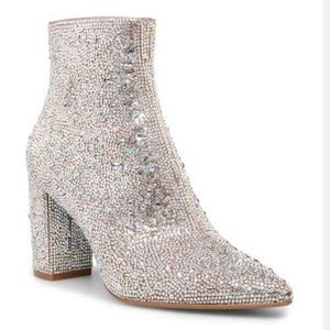 Brand New With Tags Betsey Johnson Kyla Rhinestone Booties
